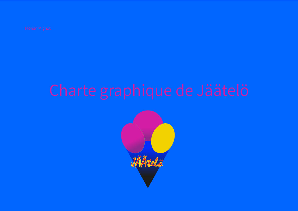 image de présentation du projet Charte Graphique de JÄÄtelÖ